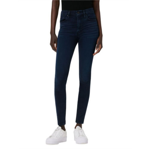 Hudson Barbara High Rise Super Skinny Crop Jeans