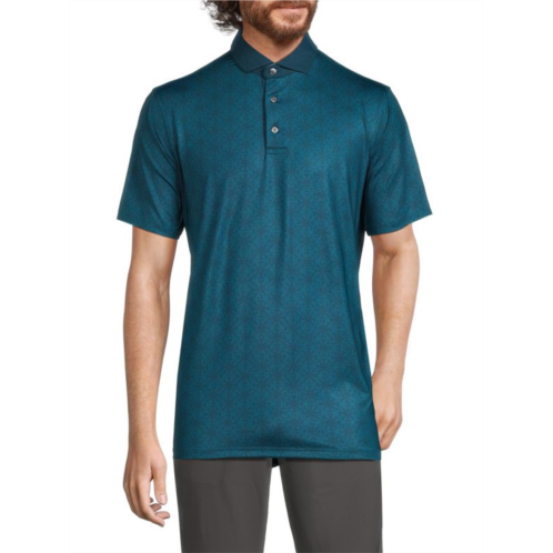 Greyson Lions Tooth Pattern Polo