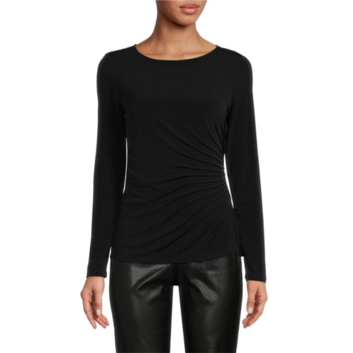 Carmen Marc Valvo Ruched Top