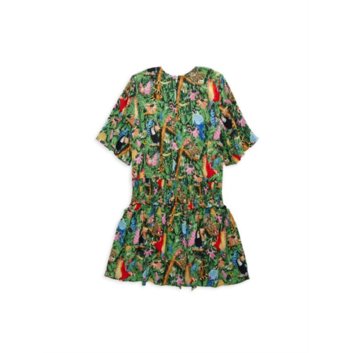 Kenzo Little Girls & Girls Tropical Fit & Flare Dress