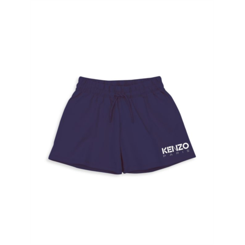 Kenzo Little Girls & Girls Fleece Logo Shorts