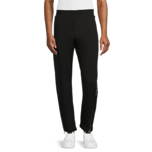 Versace Logo Zip Ankle Pants