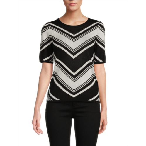 T Tahari Chevron Pattern Sweater