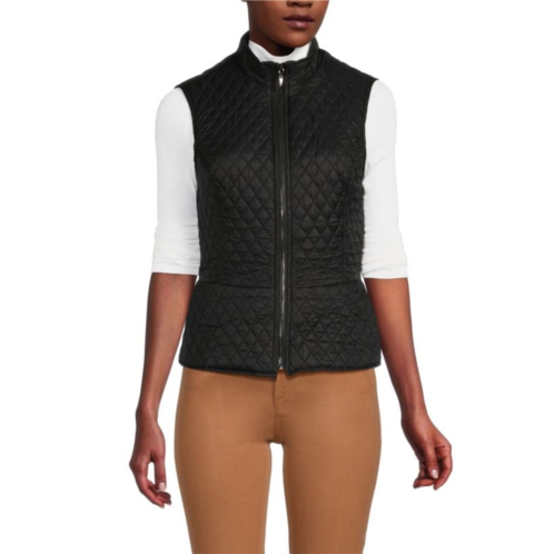 Catherine Malandrino Stand Collar Quilted Vest