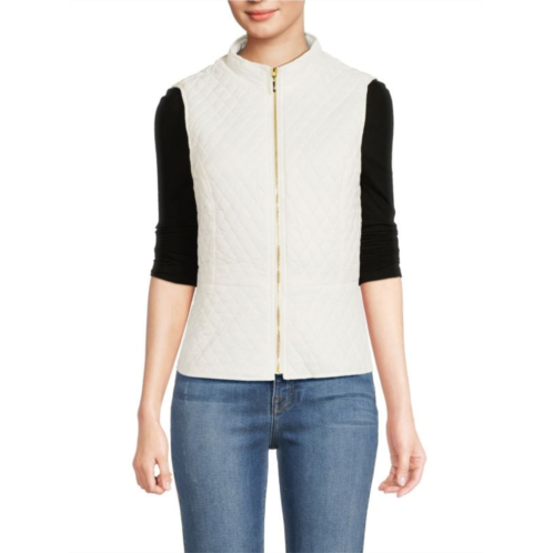 Catherine Malandrino Stand Collar Quilted Vest