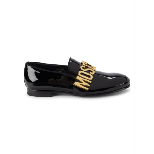 Moschino Couture! Logo Patent Leather Loafers