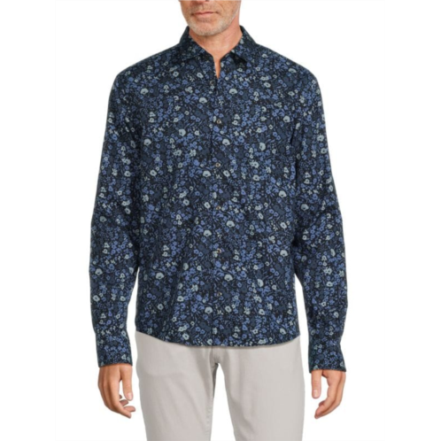 HUGO Ermo Casual Slim Fit Floral Sport Shirt