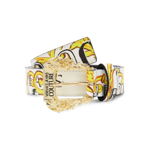 Versace Jeans Couture Logo Printed Belt