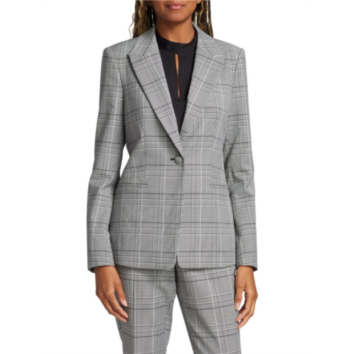 Elie Tahari Madelyn Check Blazer