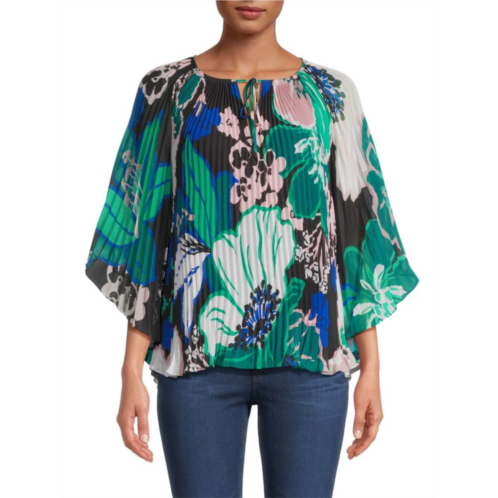 Ungaro Jeanine Floral Pleated Blouse