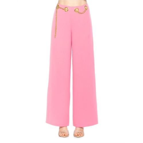 Alexia Admor Cassie Chain Wide Leg Pants