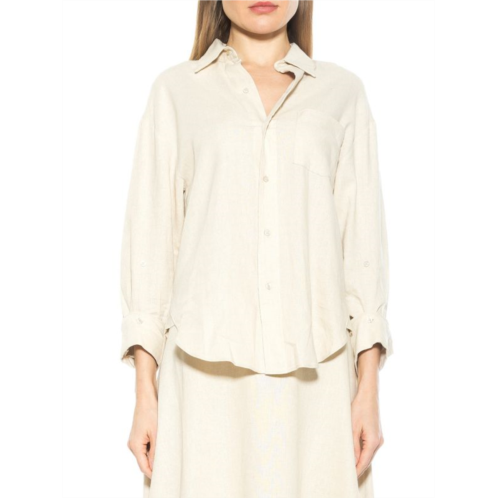 Alexia Admor Amber Classic Boyfriend Button Shirt