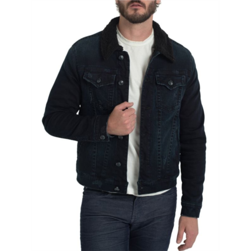 Stitch  s Jeans Faux Shearling & Denim Jacket