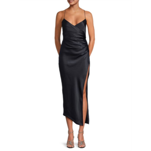 The Sei Slit Silk Midi Dress