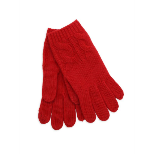 Portolano Cable Knit Cashmere Gloves