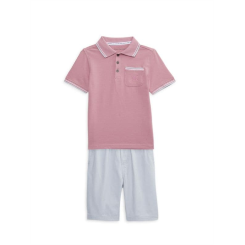 Calvin Klein Little Boys 2-Piece Polo & Shorts Set