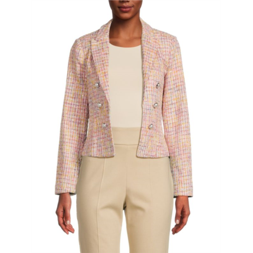 nanette nanette lepore Tweed Open Front Blazer