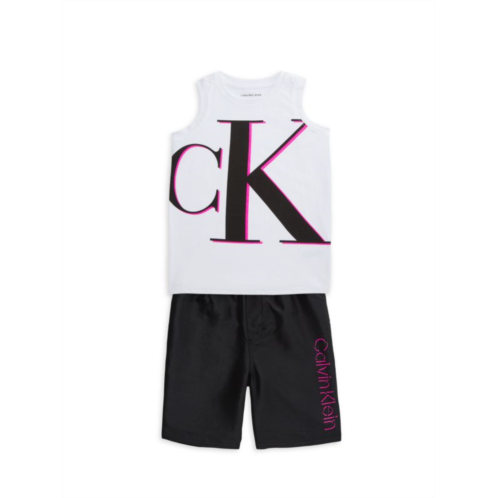 Calvin Klein Jeans Little Boys 2-Piece Tank Top & Shorts Set