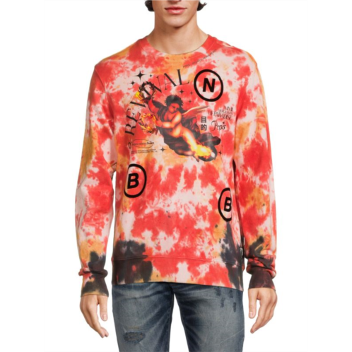 Prps Revival Tie Dye Graphic Crewneck Sweatshirt