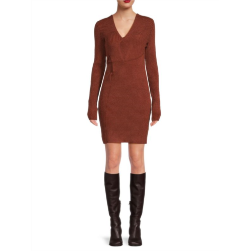 Bottega Veneta Silk Blend Metallic Sweater Dress