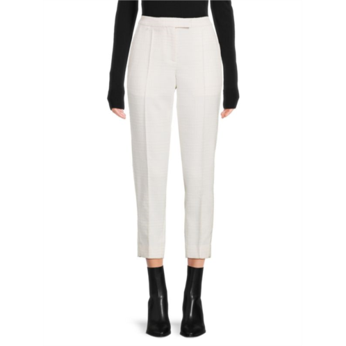 Bottega Veneta Textured Wool Blend Cropped Pants