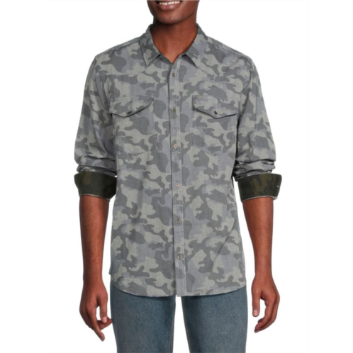 BUFFALO David Bitton Sagat Camouflage Shirt
