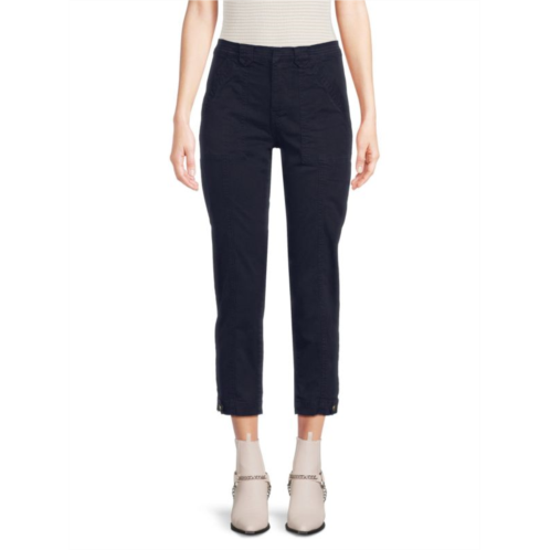 Frame Solid Cropped Pants