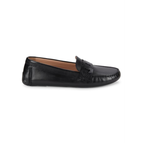 Cole Haan Evelyn Chain Leather Driving Loafers