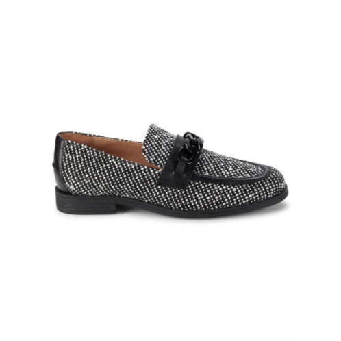 Cole Haan Stassi Chain Tweed Loafers
