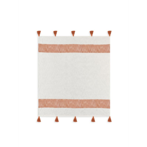 LR Home Fringe Cotton Throw Blanket