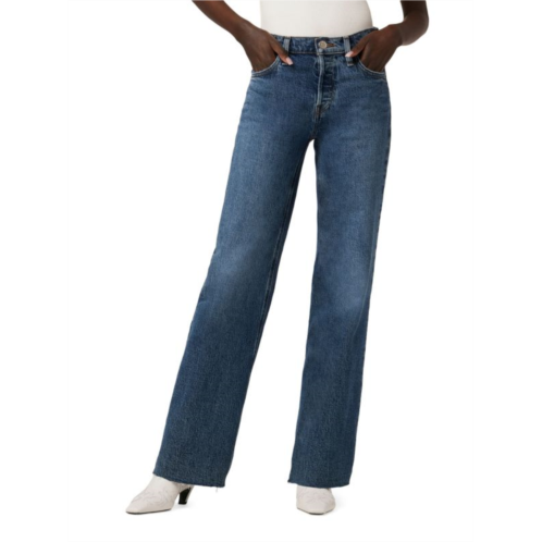 Hudson Rosie Mid Rise Wide Leg Jeans