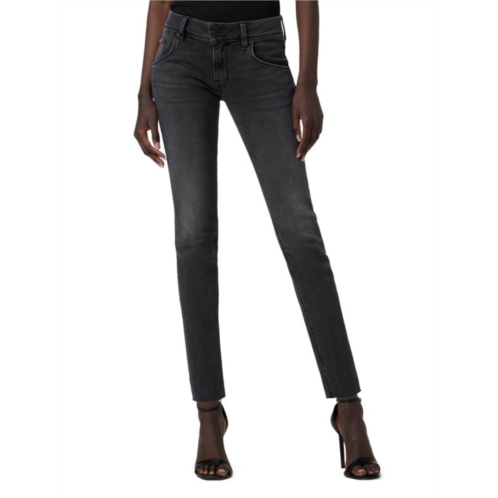 Hudson Collin Mid Rise Skinny Ankle Jeans