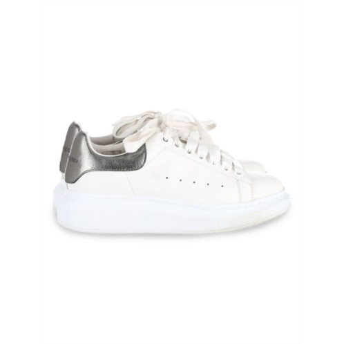 Alexander Mcqueen Oversized Low Top Sneakers In White Leather Athletic Shoes Sneakers