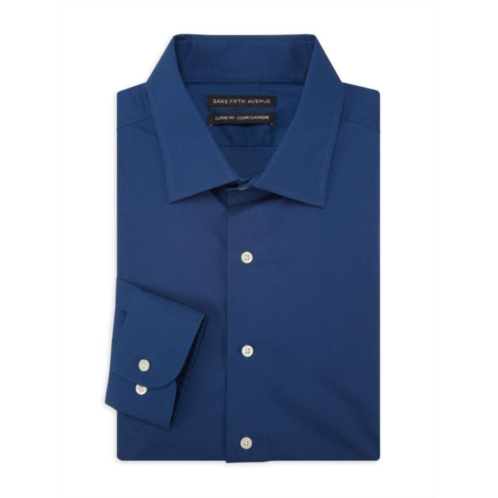 Saks Fifth Avenue Classic Fit Solid Dress Shirt
