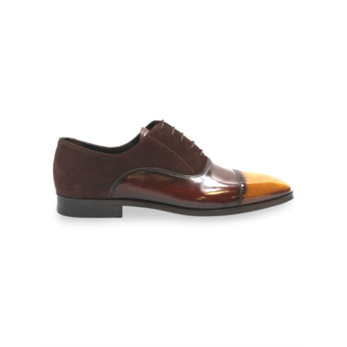 Vellapais Navaro Suede & Leather Spectator Oxford Shoes