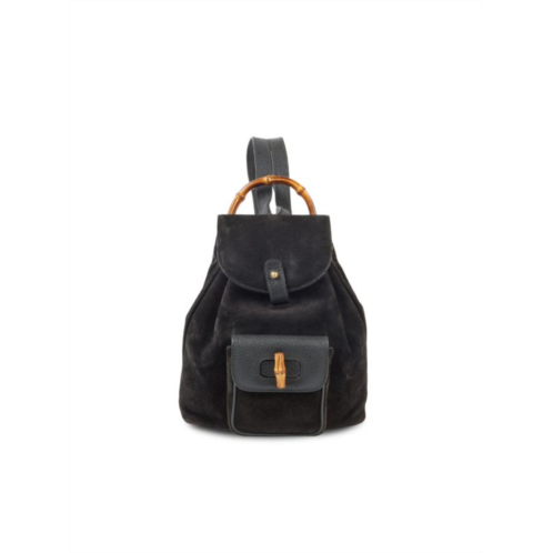 Gucci Suede & Bamboo Backpack