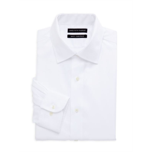 Saks Fifth Avenue Solid Slim Fit Dress Shirt