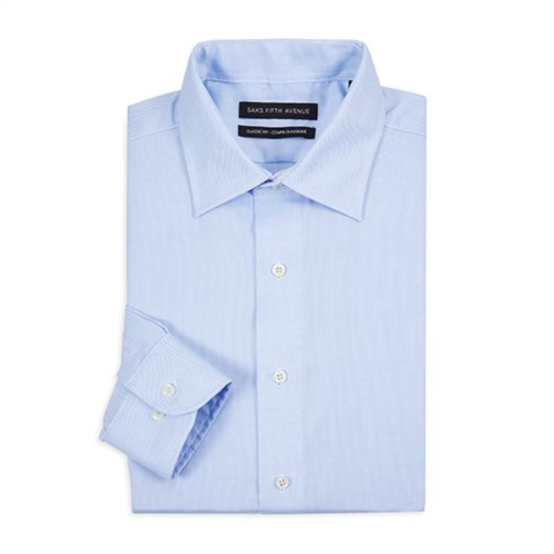 Saks Fifth Avenue Classic Fit Textured Dress Shirt