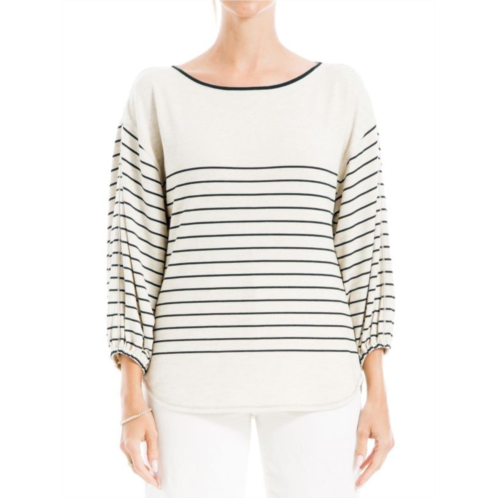 Max Studio Striped Knit Top