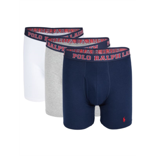 Polo Ralph Lauren 3-Pack Contrast Logo Boxer Briefs