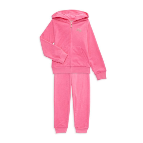 Juicy Couture Little Girls Hoodie & Joggers Set