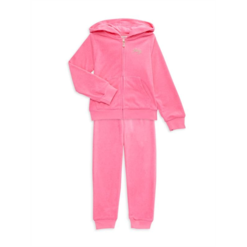 Juicy Couture Little Girls Hoodie & Joggers Set