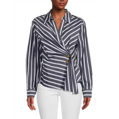 Tanya Taylor Orla Stripe Button Down Shirt