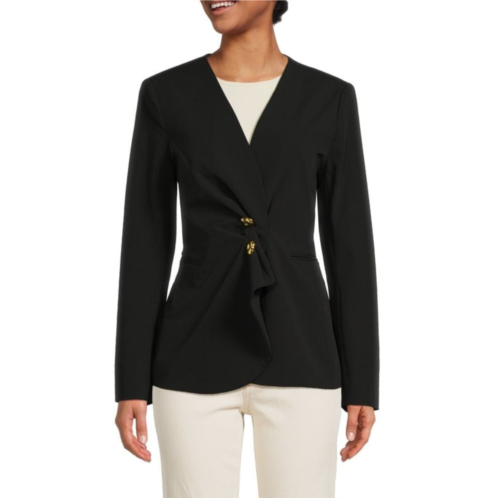 Tanya Taylor Melita Surplice Neckline Jacket