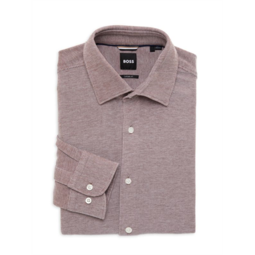 HUGO BOSS Casual Fit Printed Dress Shirt