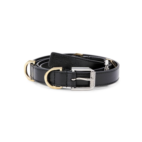 Givenchy Two Tone Slim Leather Belt