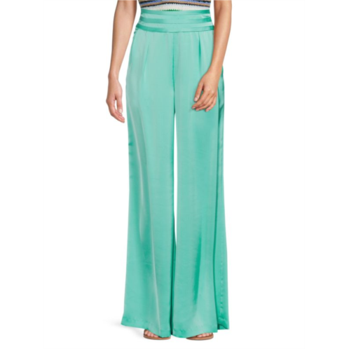 Ramy Brook Joss Solid Pleated Pants