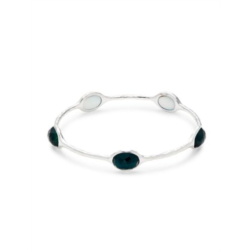 Ippolita Sterling Silver, Rock Crystal & Mother Of Pearl Bangle