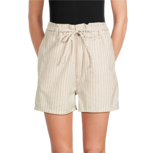 Rag & bone Striped Linen Blend Shorts