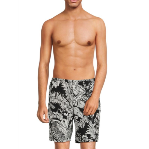 Palm Angels Jungle Parrots Printed Swim Shorts